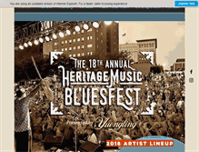 Tablet Screenshot of heritagemusicfest.com